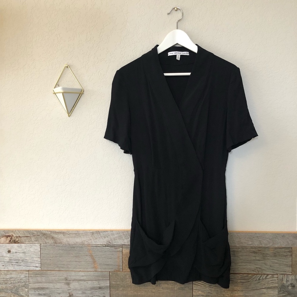 & Other Stories black asymmetrical dress size S/36/US 6